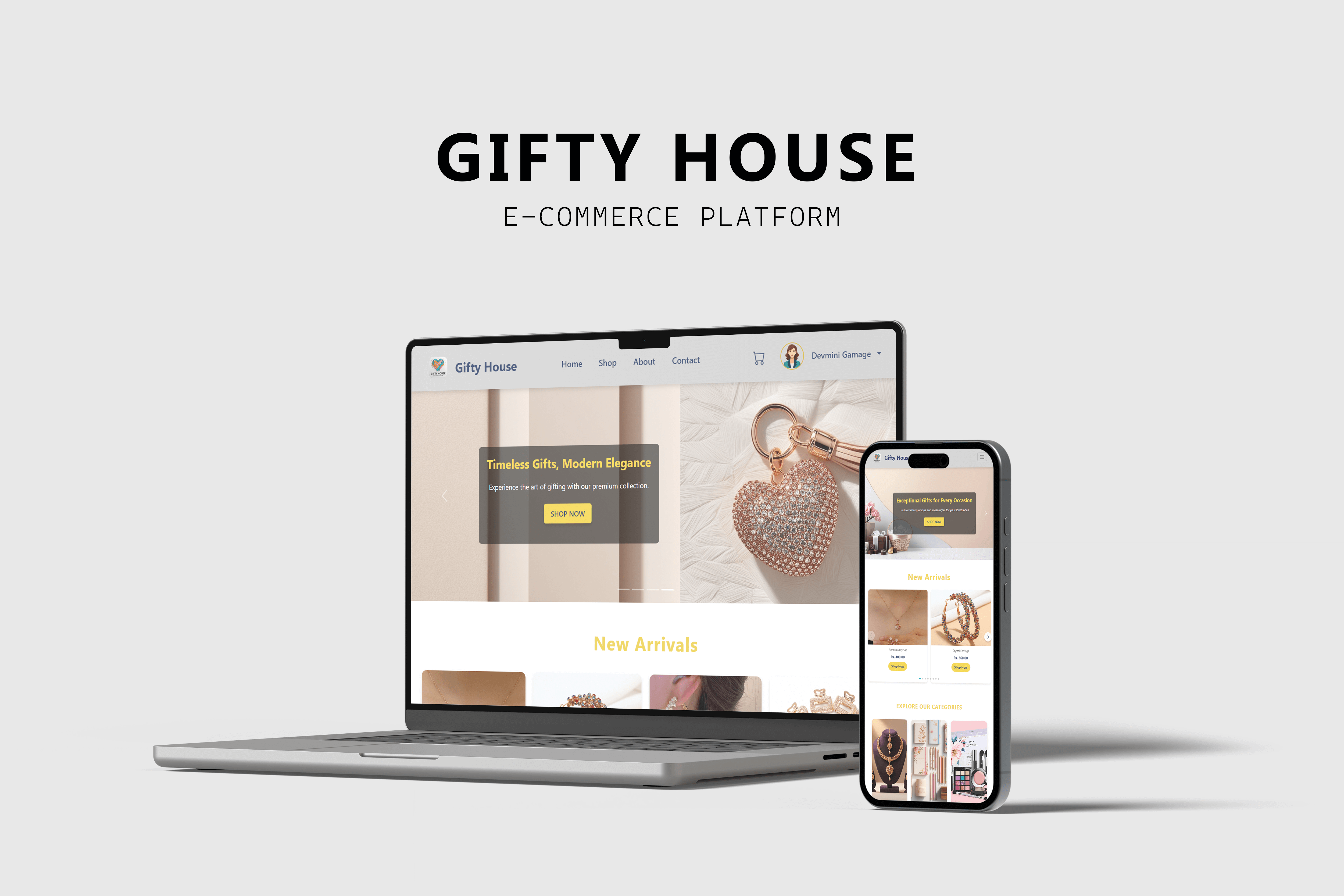 Gift Selling E-commerce UI